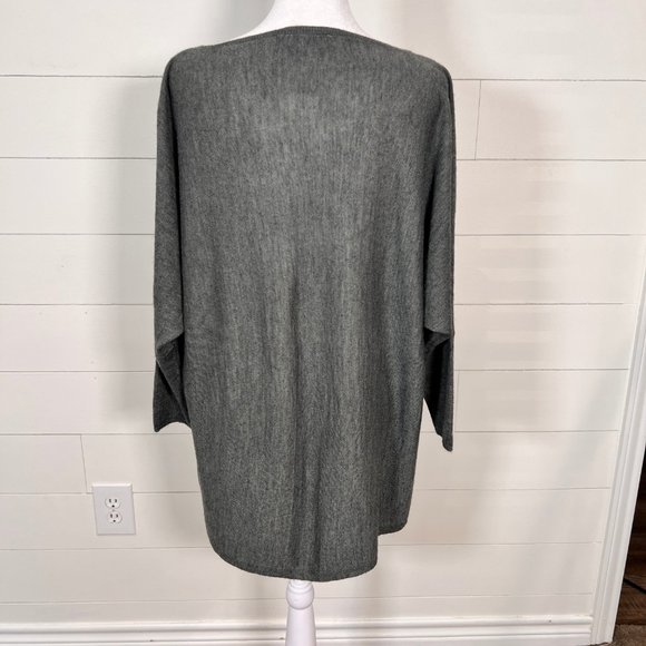 Antonio Melani Charcoal Gray Relaxed Fit Sweater Size M - Picture 7 of 10